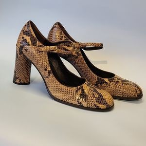 Prada snakeskin heels Size 36½